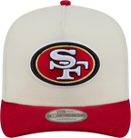 San Francisco 49ers NFL New Era Rear Hit Wordmark A-Frame 9FIFTY Snapback Hat - 2 Tone