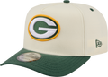 Green Bay Packers NFL New Era Rear Hit Wordmark A-Frame 9FIFTY Snapback Hat - 2 Tone