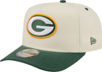 Green Bay Packers NFL New Era Rear Hit Wordmark A-Frame 9FIFTY Snapback Hat - 2 Tone