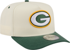 Green Bay Packers NFL New Era Rear Hit Wordmark A-Frame 9FIFTY Snapback Hat - 2 Tone