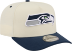 Seattle Seahawks NFL New Era Rear Hit Wordmark A-Frame 9FIFTY Snapback Hat - 2 Tone