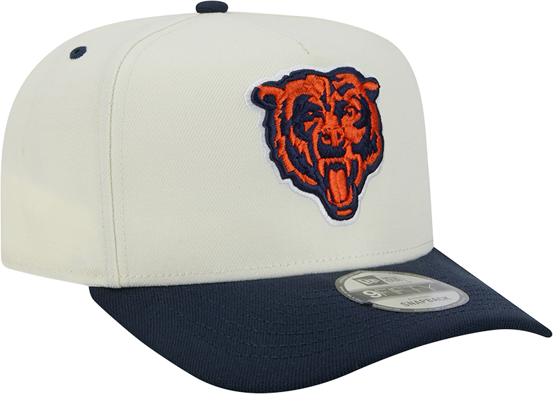 Chicago Bears NFL New Era Rear Hit Wordmark A-Frame 9FIFTY Snapback Hat - 2 Tone