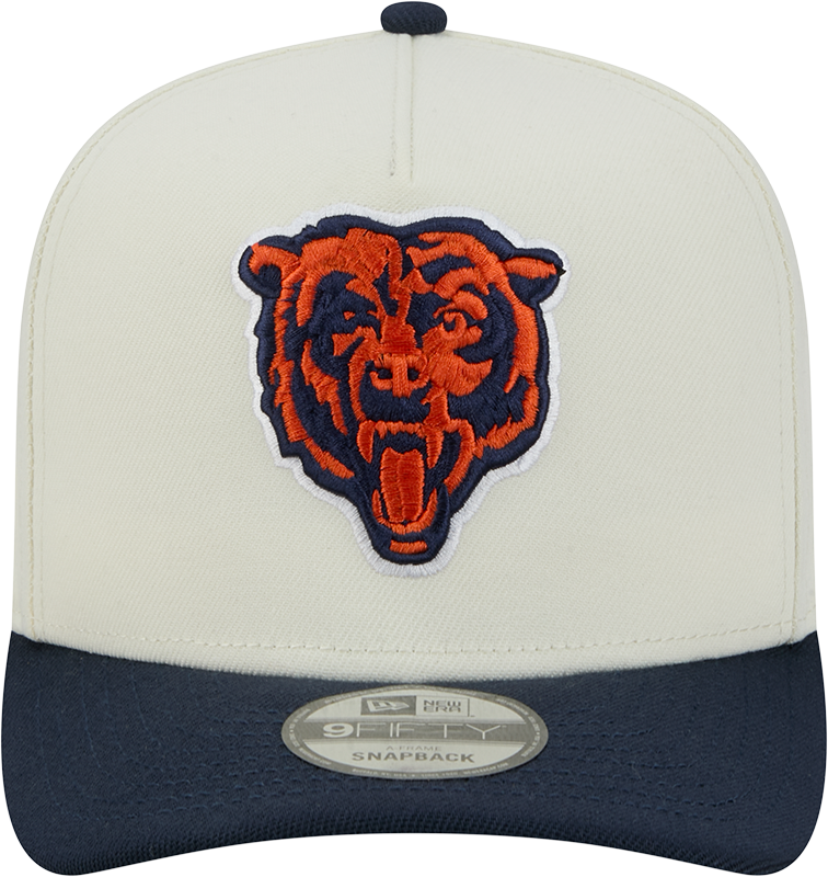 Chicago Bears NFL New Era Rear Hit Wordmark A-Frame 9FIFTY Snapback Hat - 2 Tone
