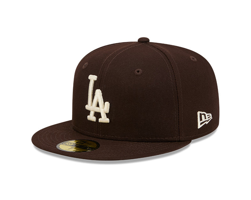 Los Angeles Dodgers New Era 59-Fifty Dark Brown Fitted Cap
