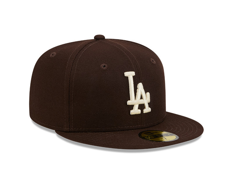 Los Angeles Dodgers New Era 59-Fifty Dark Brown Fitted Cap