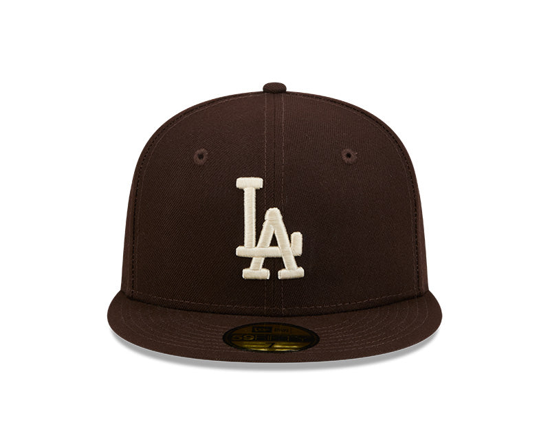 Los Angeles Dodgers New Era 59-Fifty Dark Brown Fitted Cap