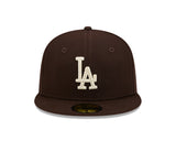 Los Angeles Dodgers New Era 59-Fifty Dark Brown Fitted Cap