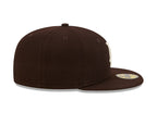 Los Angeles Dodgers New Era 59-Fifty Dark Brown Fitted Cap