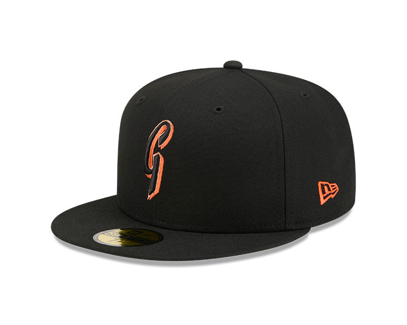 San Francisco Giants Batting Practice New Era 59-Fifty 5950 Black Team Color Fitted Cap