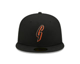 San Francisco Giants Batting Practice New Era 59-Fifty 5950 Black Team Color Fitted Cap