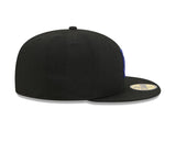Los Angeles Dodgers New Era 59-Fifty Black Dark Royal Fitted Cap