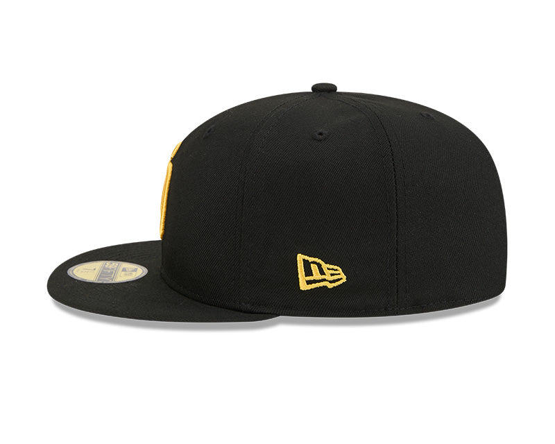 San Diego Padres New Era 59-Fifty 5950 Black Team Color Fitted Cap