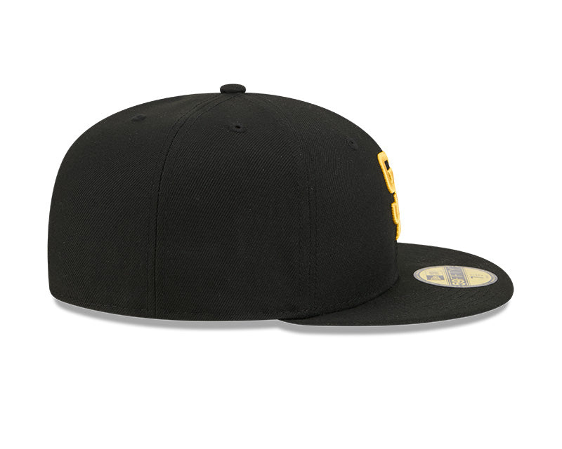 San Diego Padres New Era 59-Fifty 5950 Black Team Color Fitted Cap