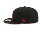 Los Angeles Angels New Era 59-Fifty 5950 Black Team Color Fitted Cap