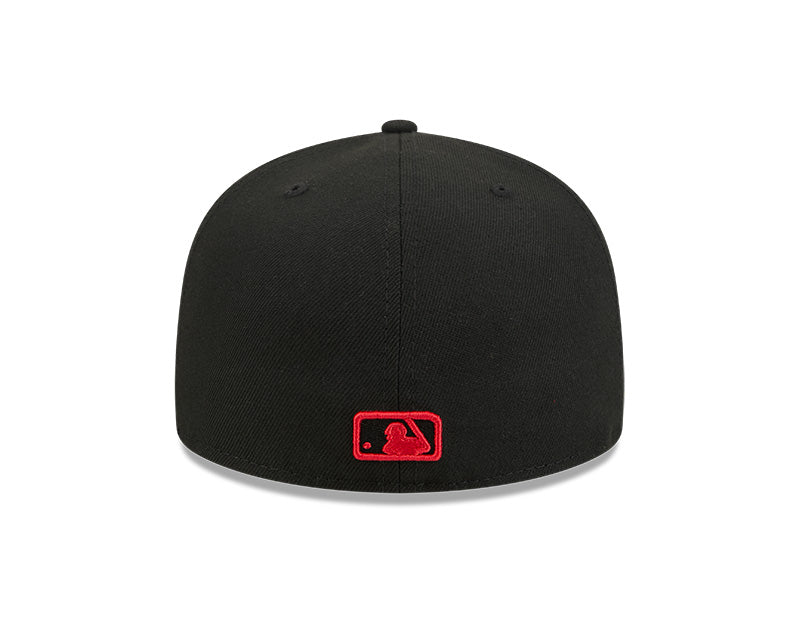 Los Angeles Angels New Era 59-Fifty 5950 Black Team Color Fitted Cap