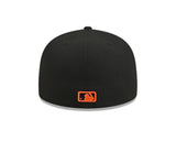 Houston Astros New Era 59-Fifty 5950 Black Team Color Fitted Cap