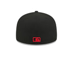 Chicago Cubs New Era 59-Fifty 5950 Black Team Color Fitted Cap