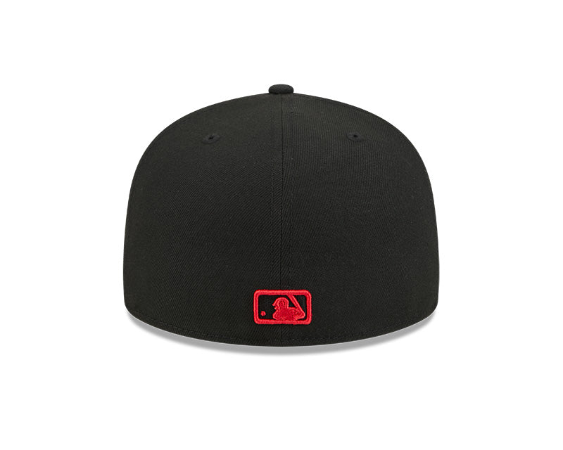 Chicago Cubs New Era 59-Fifty 5950 Black Team Color Fitted Cap