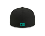 Seattle Mariners New Era 59-Fifty 5950 Black Team Color Fitted Cap