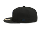 New York Yankees New Era 59-Fifty 5950 Black Team Color Fitted Cap