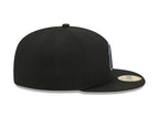 New York Yankees New Era 59-Fifty 5950 Black Team Color Fitted Cap