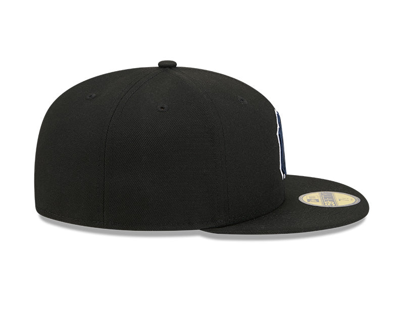 New York Yankees New Era 59-Fifty 5950 Black Team Color Fitted Cap