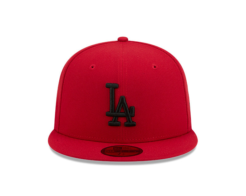 Los Angeles Dodgers New Era 59-Fifty Scarlet Black Fitted Cap