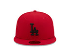 Los Angeles Dodgers New Era 59-Fifty Scarlet Black Fitted Cap