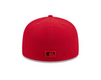 Los Angeles Dodgers New Era 59-Fifty Scarlet Black Fitted Cap
