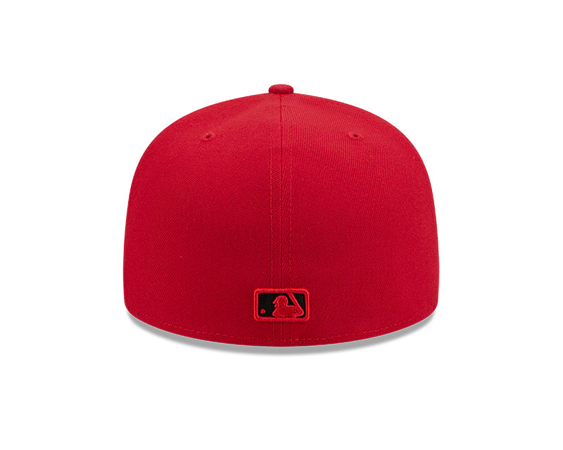Los Angeles Dodgers New Era 59-Fifty Scarlet Black Fitted Cap