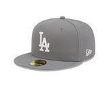 Los Angeles Dodgers New Era 59-Fifty Stone Gray Fitted Cap
