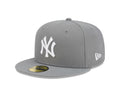 New York Yankees New Era 59-Fifty 5950 Stone Gray and White Fitted Cap