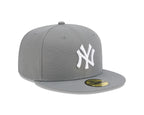 New York Yankees New Era 59-Fifty 5950 Stone Gray and White Fitted Cap