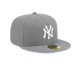 New York Yankees New Era 59-Fifty 5950 Stone Gray and White Fitted Cap