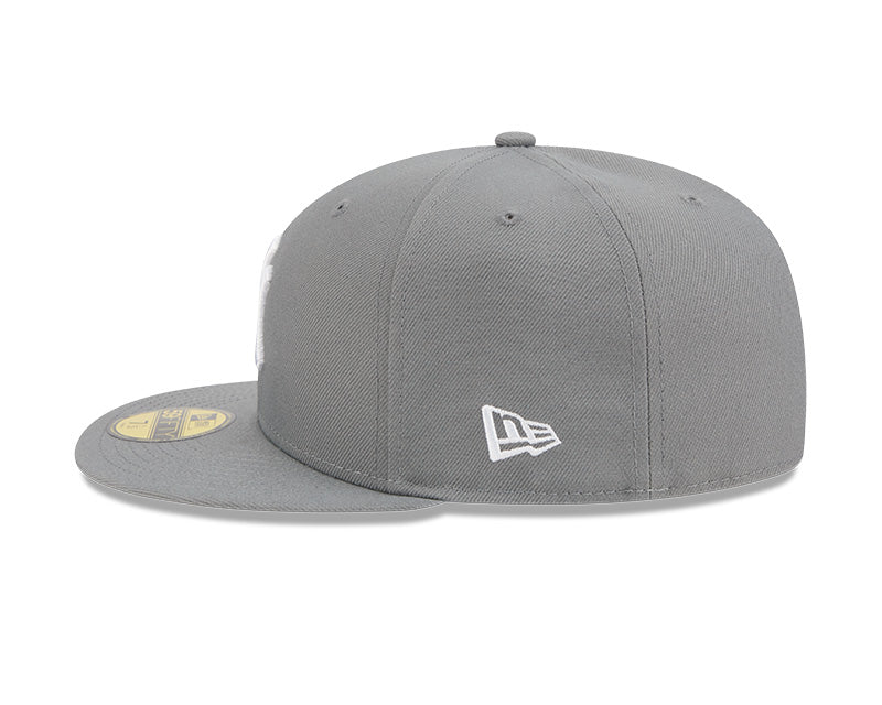 New York Yankees New Era 59-Fifty 5950 Stone Gray and White Fitted Cap