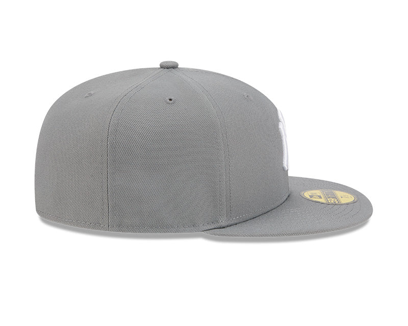 New York Yankees New Era 59-Fifty 5950 Stone Gray and White Fitted Cap