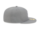New York Yankees New Era 59-Fifty 5950 Stone Gray and White Fitted Cap