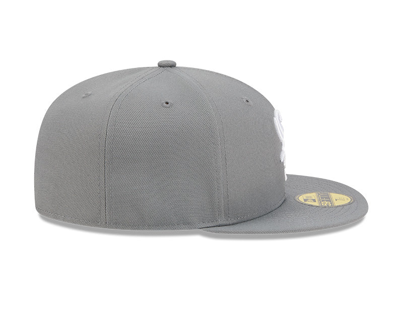 Chicago White Sox New Era 59-Fifty 5950 Stone Gray White Fitted Cap