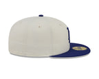 Los Angeles Dodgers New Era 59-Fifty Chrome White Royal Blue Fitted Cap