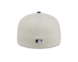 Los Angeles Dodgers New Era 59-Fifty Chrome White Royal Blue Fitted Cap