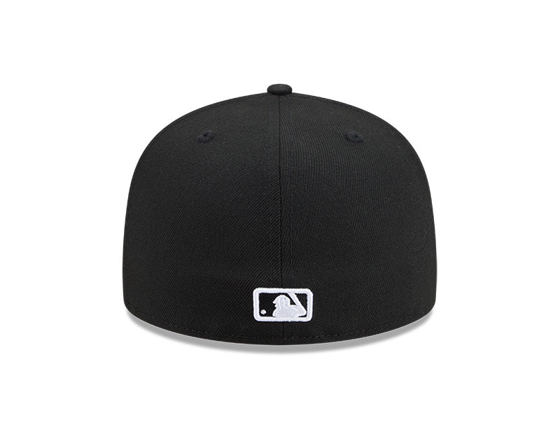 Detroit Tigers New Era 59-Fifty 5950 Black White Outline Fitted Cap
