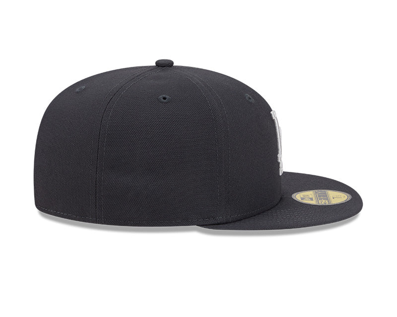 Los Angeles Dodgers New Era 59-Fifty Anthracite Spur Silver Fitted Cap