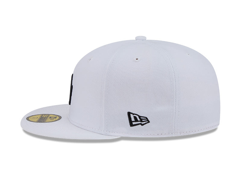 Los Angeles Dodgers New Era 59-Fifty White Black Fitted Cap