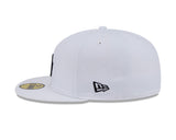 Los Angeles Dodgers New Era 59-Fifty White Black Fitted Cap