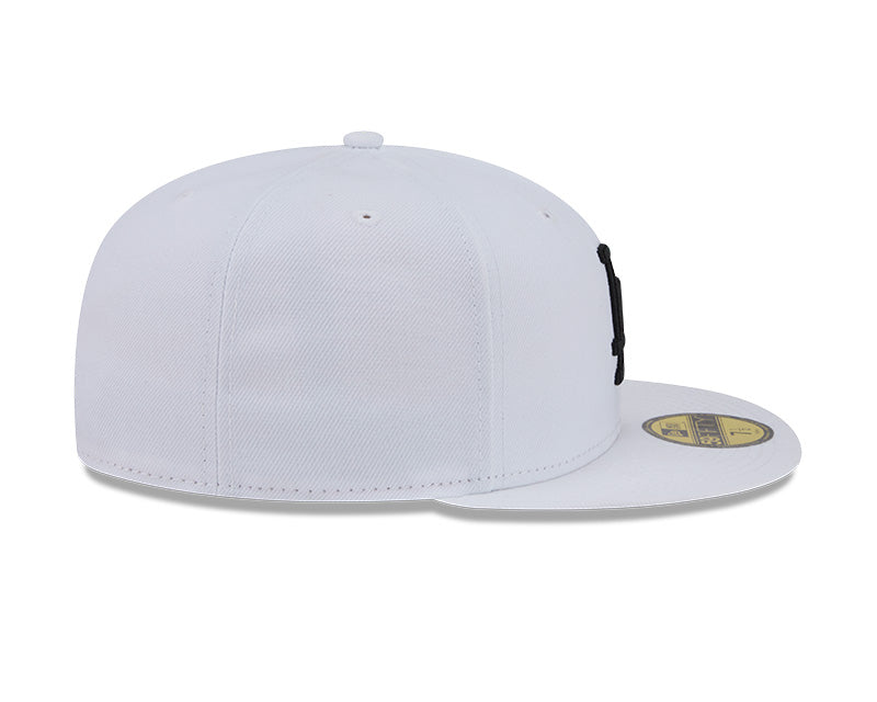 Los Angeles Dodgers New Era 59-Fifty White Black Fitted Cap