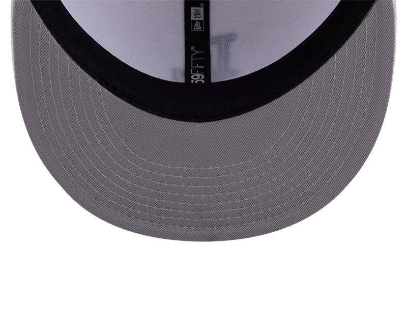 Los Angeles Dodgers New Era 59-Fifty White Black Fitted Cap
