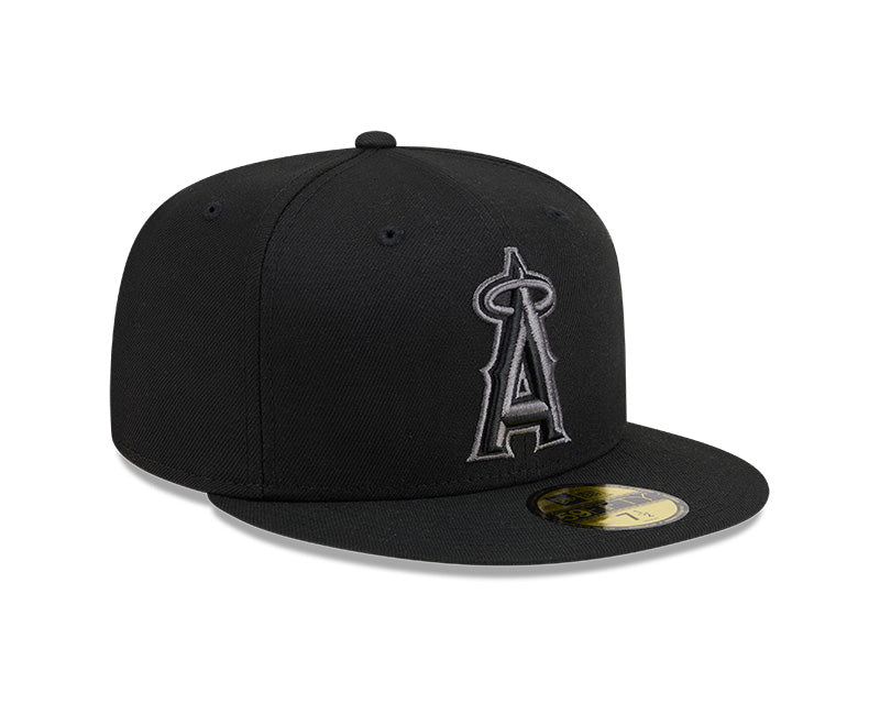 Los Angeles Angels New Era 59-Fifty Black Graphite Fitted Cap