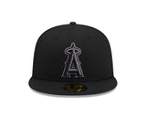 Los Angeles Angels New Era 59-Fifty Black Graphite Fitted Cap