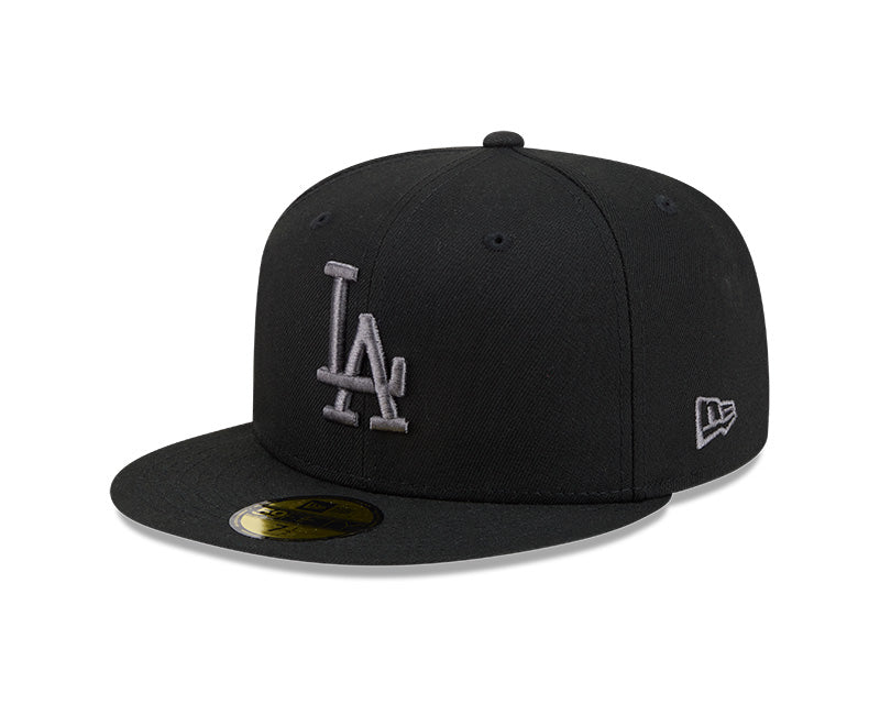 Los Angeles Dodgers New Era 59-Fifty Black Graphite Fitted Cap