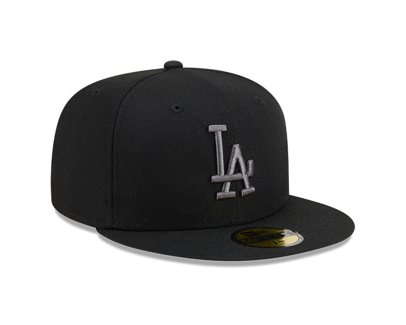 Los Angeles Dodgers New Era 59-Fifty Black Graphite Fitted Cap